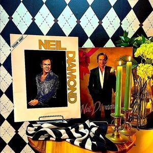 Neil Diamond Tour Programs: 1987 Headed for the Future + 1993 Christmas Concert